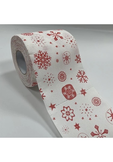 Gateesat Noel Geyik Desenli 3 Katlı Yumuşak Tuvalet Kağıdı 1 Rulo