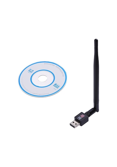 600 Mbps Antenli Wireless Adaptörü Kablosuz Ağ Wi-Fi Adaptör Alıcı