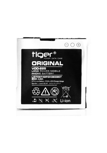 Tiger Vodafone 225-125-246 Batarya Li3706T42P3H383857 650 Mah