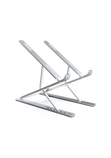 Alüminyum Portatif Dizüstü Bilgisayar Tutucu, Ayarlandırabilir N8 Tablet Standı, Ergonomik Görünüm Açısı Sağlar - Gümüş