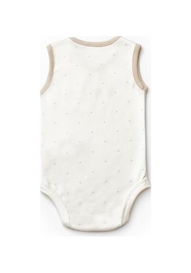 Ebek 3lü Askılı Badi Kutu Set %100 Organik Pamuk, Bebek Ve Yenidoğan Serisi -csy8119 Ekru-vizon Ekru - Vizon