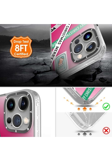 Youngkit iPhone Uyumlu 13 Pro Max Kılıf Baskılı Desenli YoungKit Holiday Serisi Kapak ZORE-220113