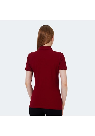 Slazenger VERA I Kadın Polo Yaka Bordo Tişört