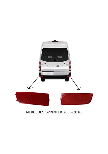 Mercedes Sprinter Sağ Sol Arka Tampon Reflektörü 2006--2016