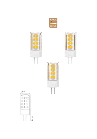 Smd Led Ampul 5 Watt G4 Gün Işığı 3'lü Erd-267