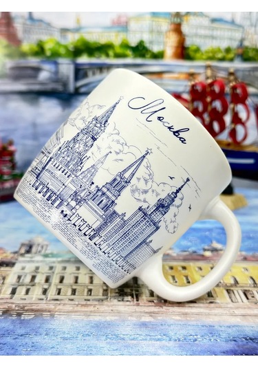 Bjorn Porselen Kupa, Hediyelik Eşya Moskova "büyük Tiyatro", 180 Ml 431951069 Beyaz