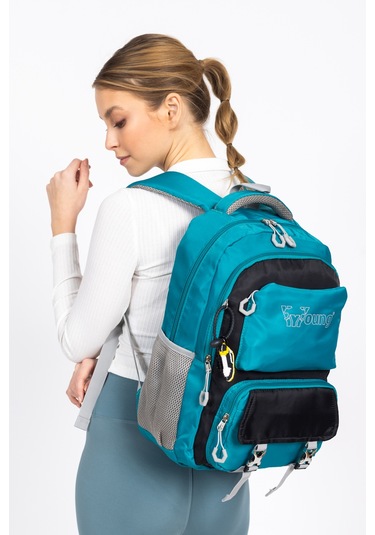 Şehir Hayatına Uyumlu Hafif Okul Sırt Çantası Günlük Kullanımda Maksimum Pratiklik - Mavi MAvi