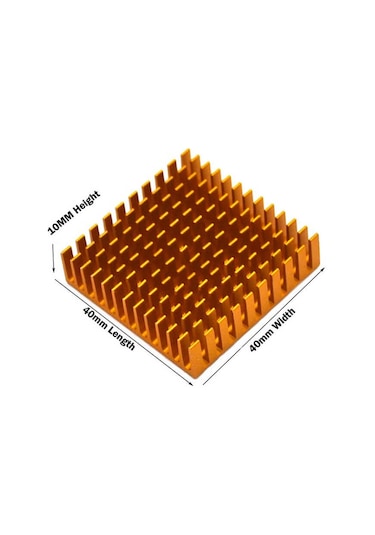 Wozlo Chipset Cpu Gpu Vga Ram Led Aliminyum Pasif Soğutucu Bakır 35 x 35 x 10 MM
