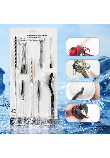 Springsun 21 Adet Boya Tabancası Airbrush Temizleme Fırçası Seti Airbrush Boru Temizleme Fırçası Otomobil Parçaları Temizleme Seti
