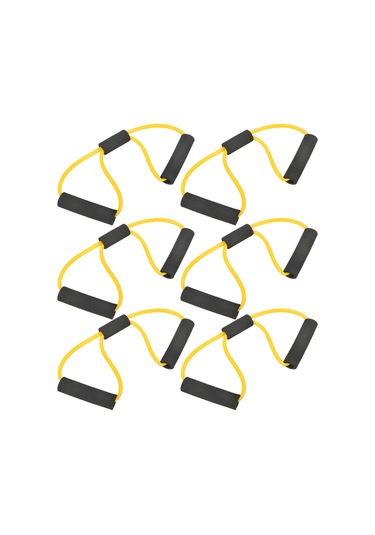 Geeroyoo 6 Adet Sarı Tpe+köpük Direnc Bandı - Pilates Ve Üst Vücut Güç Antrenmanı İçin, Ev/gym/outdoor Kullanıma Uygun Sarı