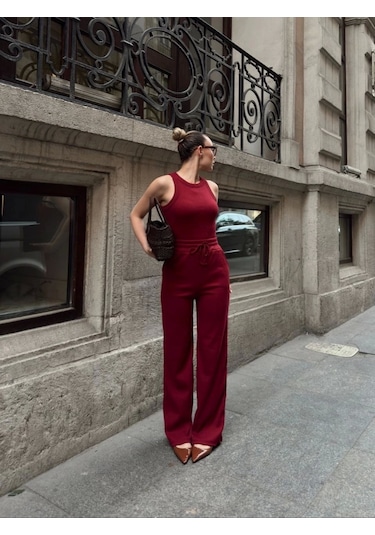 Byb Moda Tasarım Atletli Kaşkorse Takım S3986 Bordo