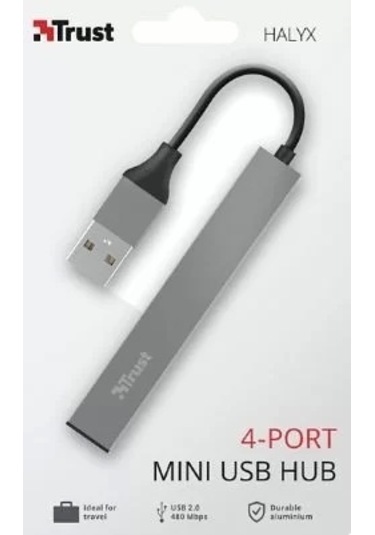 Trust 23786 Halyx 4 Port Mini USB Çoklayıcı