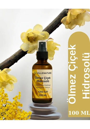 Villenature Ölmez Çiçek Hidrosolü Immortelle Hydrosol Helichrysum Italicum 2 x 100 ML