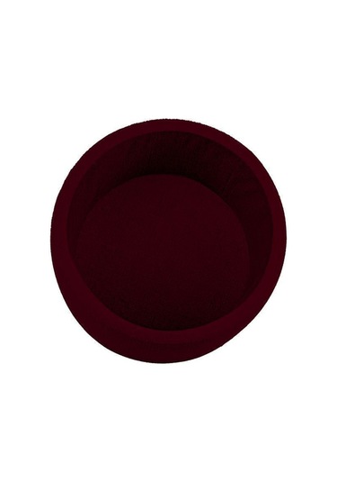 Gazzini Furniture Rio Retro Ayaklı Sandıklı Silindir Dekoratif Puf - Bordo