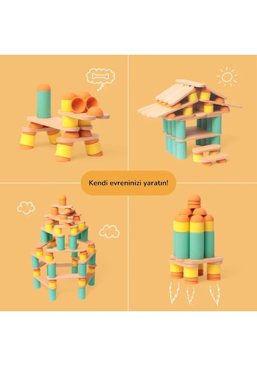 Oppi Stix Yapı Ve Denge Oyunu 60 Parça
