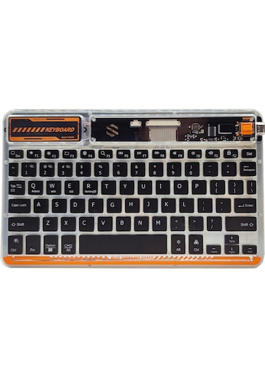 Xindoker "mini Bluetooth Klavye - Rainbow Aydınlatmalı, Çoklu Cihaz Uyumlu, Taşınabilir Ve Kablosuz"