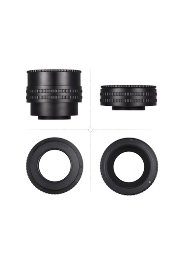 Yaozixa M52-m42 Makro Uzatma Tüpü 17-31mm Manuel Odaklama Kamera Adaptörü Alüminyum Alyuminyum Kontruksiyon