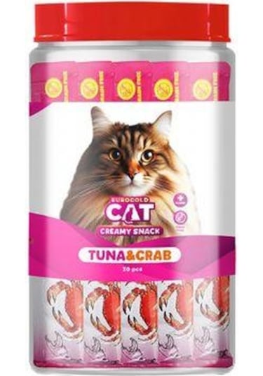 Eurogold Cat Ton Balıklı Yengeçli Kedi Ödül Maması 30 x 15 G