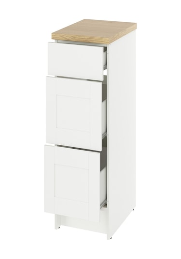 Ikea Beyaz Dayanıklı Mutfak Dolabı 40 Cm Dekoratif Beyaz