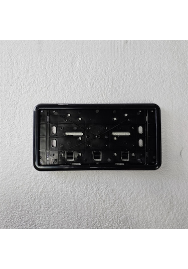 Kare Plakalık Otomobil Uyumlu Parlak Siyah Plastik 32x17cm