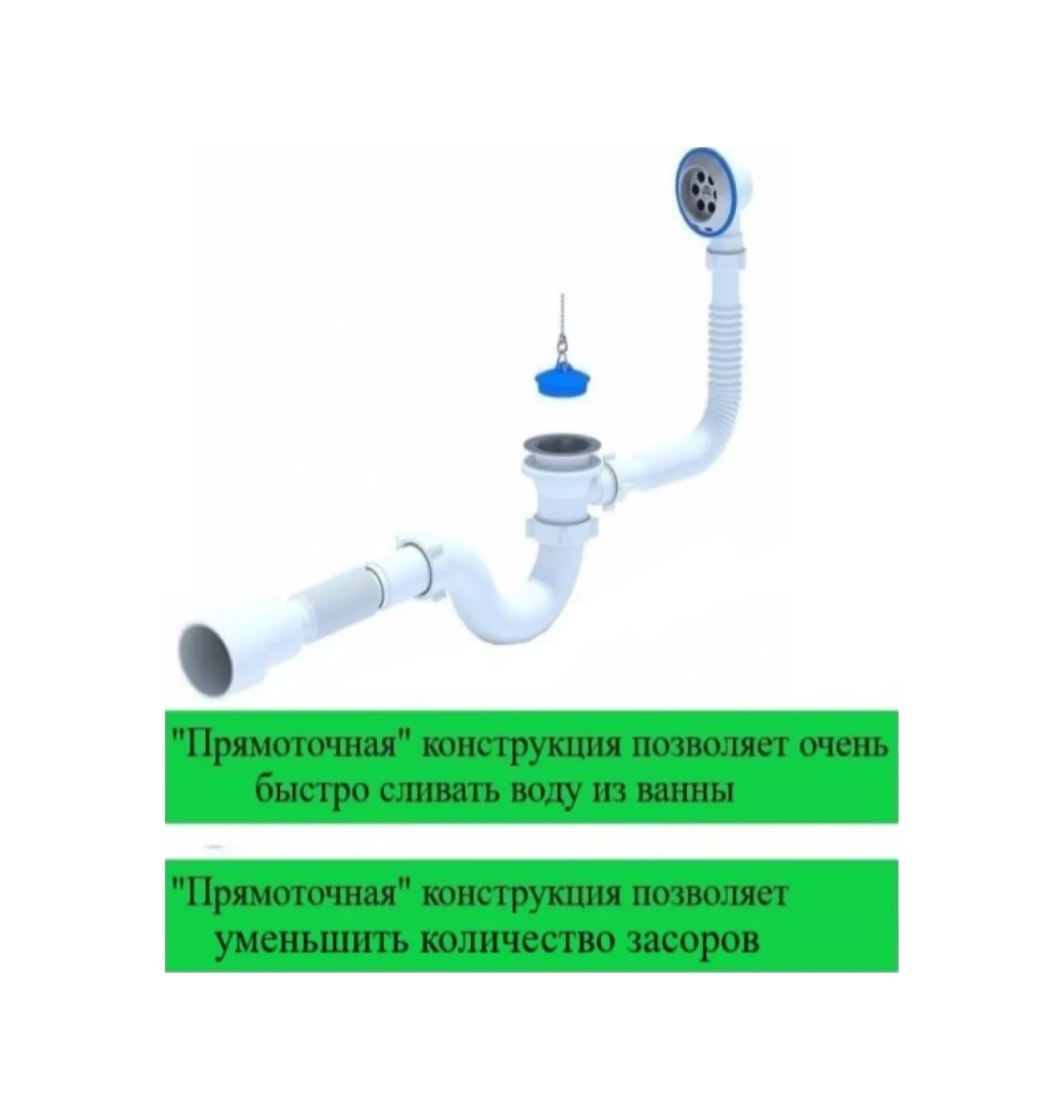 Vaterlinia Aktarma Ve Taşma Delikli Banyo Sifonu 122292248