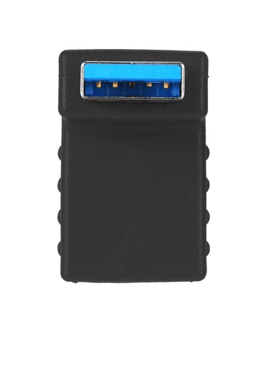 Skycity Usb 3.0 Am/af 90 Derece Yukarı Dönük Adaptör - Hızlı 5 Gbps Transfer, Sertifikalı Çevre Dost Malzeme, Siyah, Bağlantı Gerilimini Azaltır