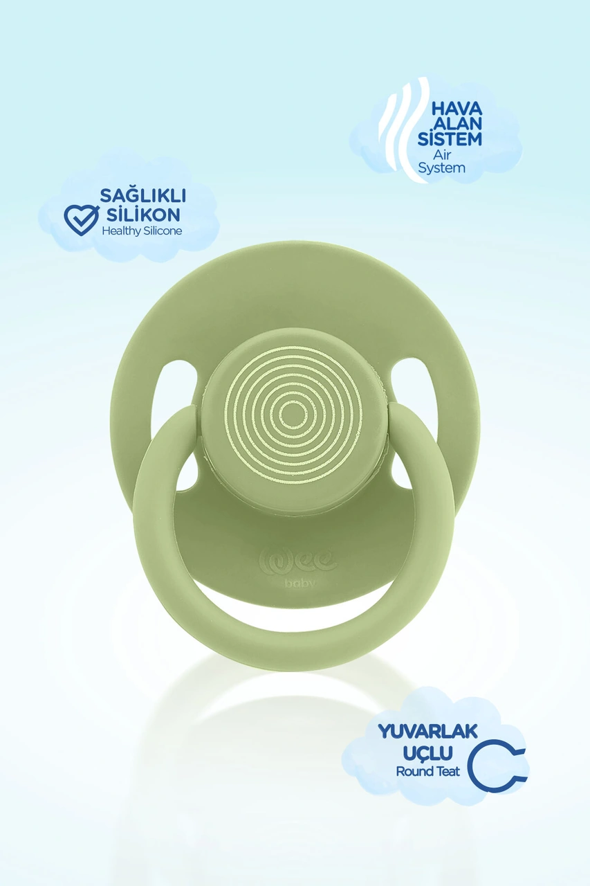 Cool Yuvarlak Uçlu Emzik No:3 Yeşil 18+ Ay