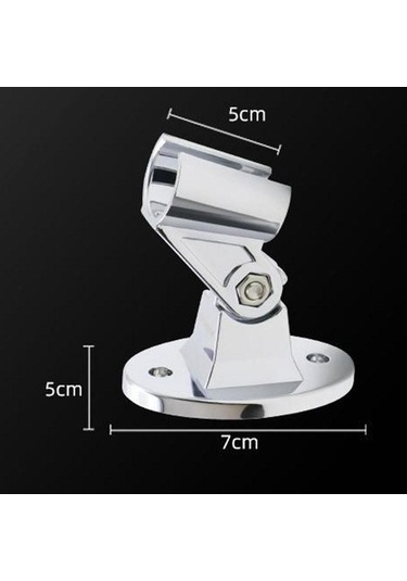 Bosphorusboutique02 Duş Braketi Sabit Tabanlı Duş Başlığı Yüksek Kalite Gümüş, 7x5 Cm, 1 Parça Gümüş