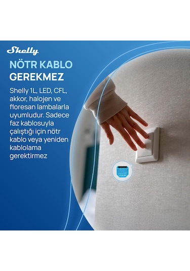 Shelly 1l Gen3 Nötrsüz Akıllı Röle