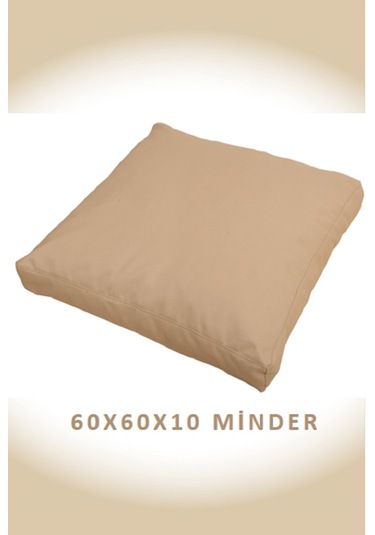 Dekosoy Kare Yer Ve Palet Minderi - Tatlı Kahve Krem