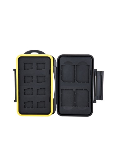 JJC MC-SDMSD12 4 Adet SD Ve 8 Adet Micro SD Hafıza Kartları İçin Muhafaza Kabı