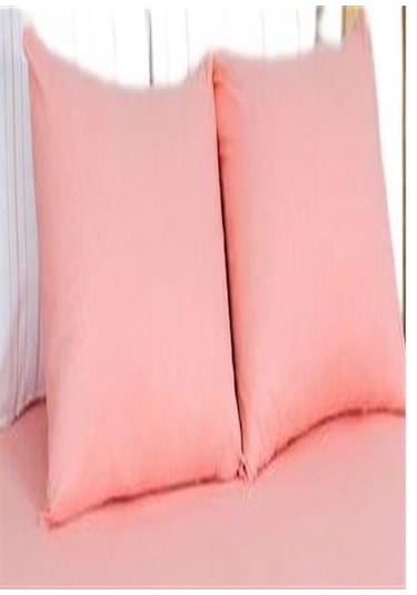 More Home Somon Renkli Pamuklu Kumaştan Kapaklı Yastık Kılıfı 2