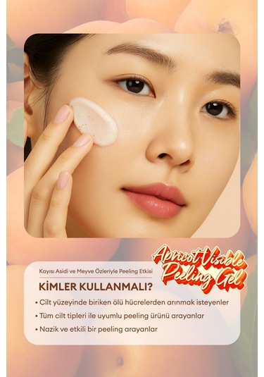 Kayısı Asidi Ve Meyve Özleri İçeren Peeling Jel A'pıeu Apricot Visible Peeling Gel