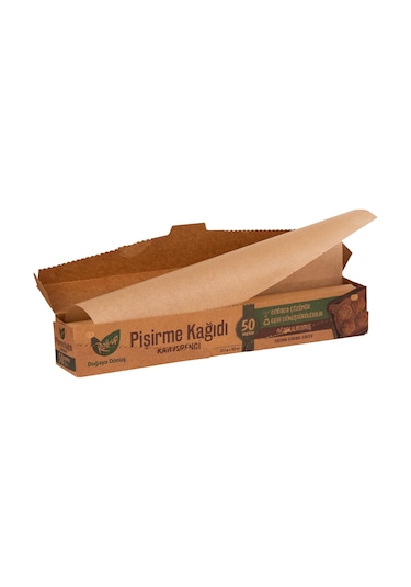 Kahverengi Yağlı Pişirme Kağıdı Ağartılmamış 37x50 M Kahverengi