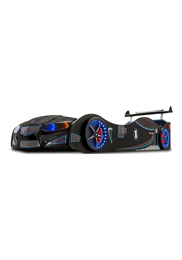 Bmw - M7 - Siyah Arabalı Yatak Araba Karyola Siyah