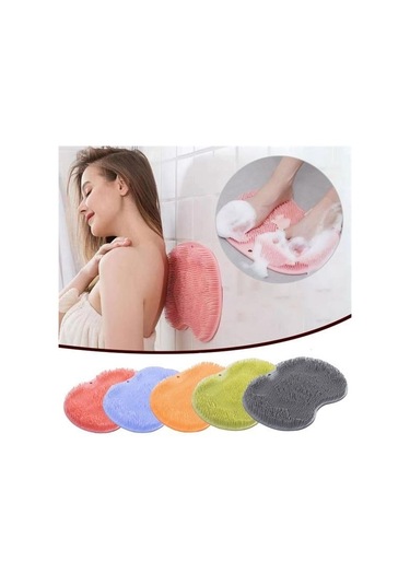 Evyora Çok Amaçlı Esnek Yumuşak Banyo El Ayak Vücut Plastik Duş Matı Plastik Banyo Matı Pembe