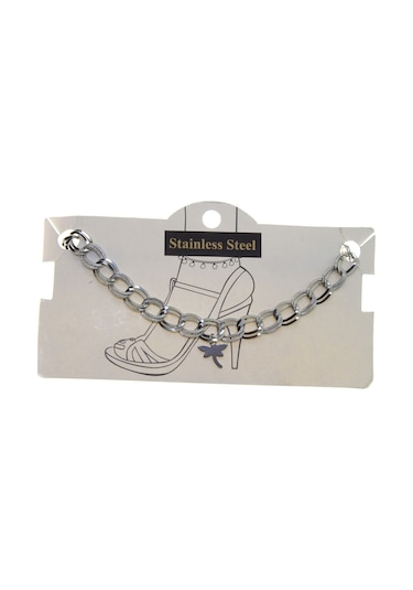 Gümüş Renk Samanyolu Yusufcuk Çelik Halhal - 3425 Çok Renkli