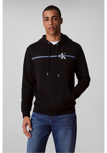 Calvin Klein Erkek Ls Eu 350terry Sp Ck Str Graphıc Sweatshirts Black Calvin Klein Erkek Ls Eu 350terry Sp Ck Str Graphıc Sweatshirts Black