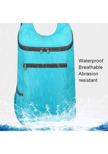 Sones Vanaheimr Açık Hava Katlanabilir Çanta Hafif Su Geçirmez Seyahat Çantası Fitness Spor Sırt Çantası Açık Gri