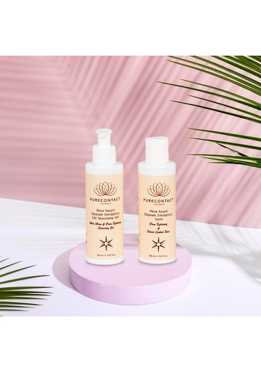 Purecontact Akne Karşıtı Gözenek Sıkılaştırıcı Yüz Temizleme Jeli 150 ML + Tonik 150 ML