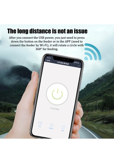 Vkemall Akvaryum Otomatik Yemleyici - Wifi İle Uzaktan Kontrol, Zaman Ayarı Ve Geri Sayım Özelliği, Farklı Yem Tipleri İçin Uyumlu
