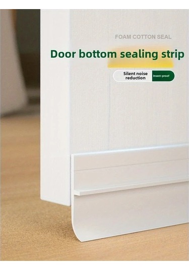 Xuweiwei Rüzgar Geçirmez Kapı Contası Ses Yalıtımı Suya Dayanıklı Beyaz 100cm Diğer