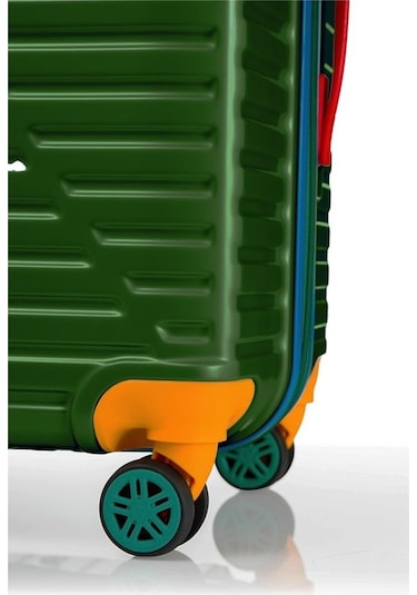 Kabin Boy %100 Polikarbon Valiz 4x2 Teker Yeşil 1088 Yeşil