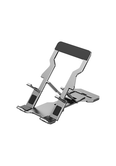 Geeksen Gümüş Alüminyum Kokteyl Telefon Desteği - Katlanabilir, Taşınabilir, Şarj Portu Açık, Masaüstü Kullanıma Uygun GÜMÜŞ