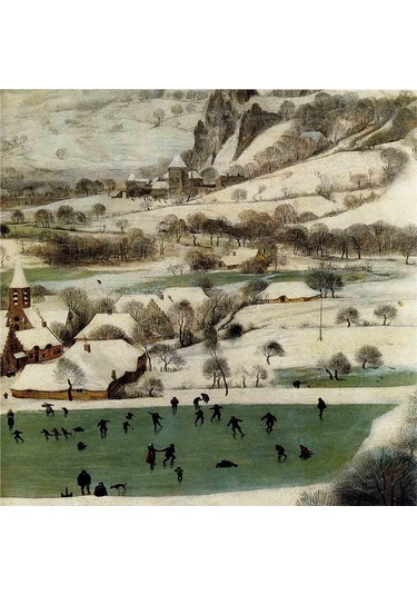 Pieter Brueghel Babil Kulesi Ve Eserleri Doğal Taş Bardak Altlığı 4'lü Set - Natural Stone Coasters - Taş Çok Renkli