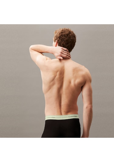 Calvin Klein Trunk 3^lü Erkek Siyah Renkli Bantlı Boxer 026 Lv00nb4392 Siyah