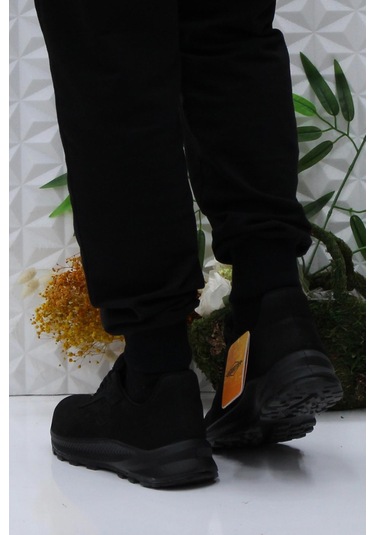 Scooter M6000 Siyah Outdoor Ayakkabı Hakiki Deri Su Geçirmez Erkek Ayakkabı Siyah