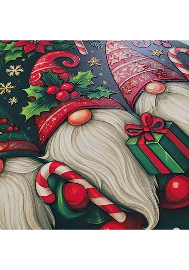 Yılbaşı Cüceleri Kapı Ve Duvar Süsü Merry Christmas 1 30x30