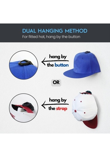 Yulong Reedark 16'li Şapka Askısı - Güçlü Yapışkanlı Duvar