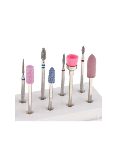 Suntek 10 Adet / Takım Manikür Temiz Tırnak Matkap Ucu Dosya